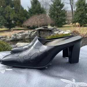 Franco Sarto leather Mules with detailing Sz 8